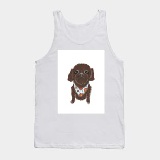 PEDICURE Puppy Dog Painting Tank Top